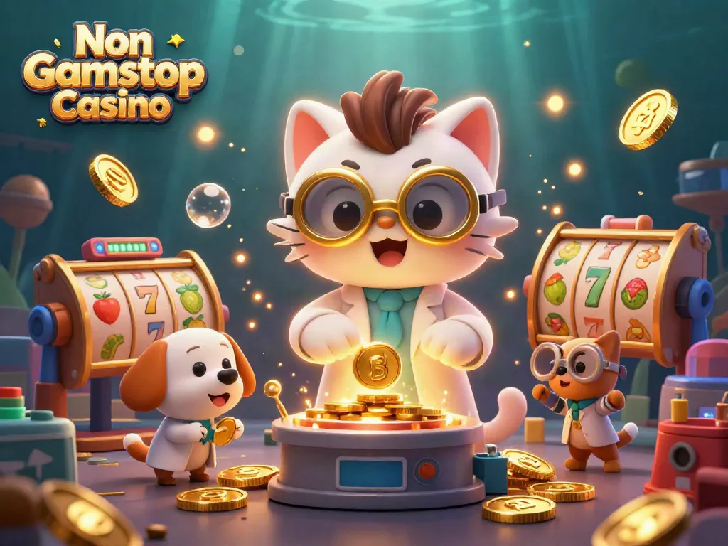 Experience exciting moments at Non Gamstop Casino with vibrant slot reels and dynamic game elements.