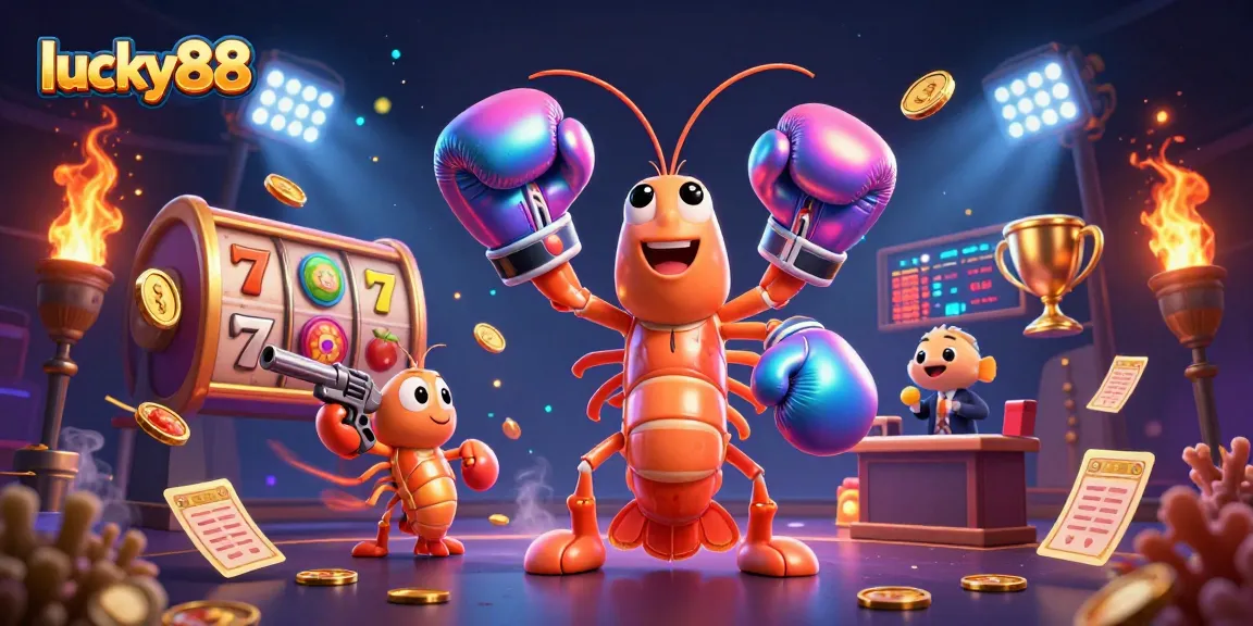 Experience the excitement of lucky88 with vibrant casino elements and dynamic characters.