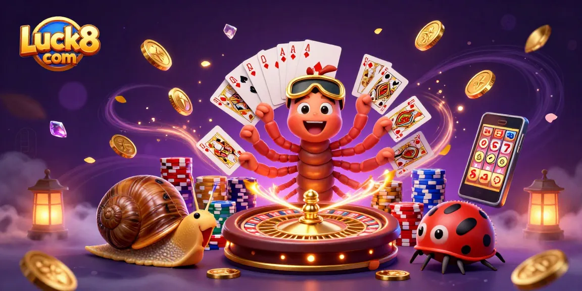 Experience thrilling gaming action at Luck8 com with engaging dealers and vibrant casino elements.