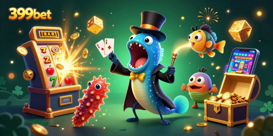 Experience 399bet's vibrant casino world with magical deep-sea characters and jackpot excitement.