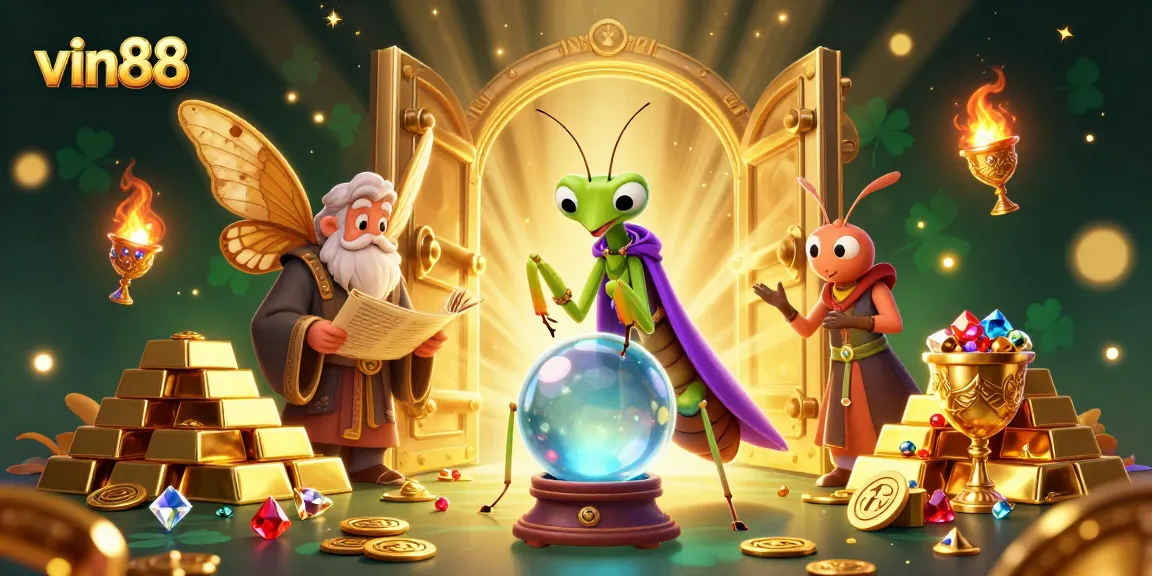 Experience vin88's dynamic jackpot thrills with mystical characters and treasure galore.