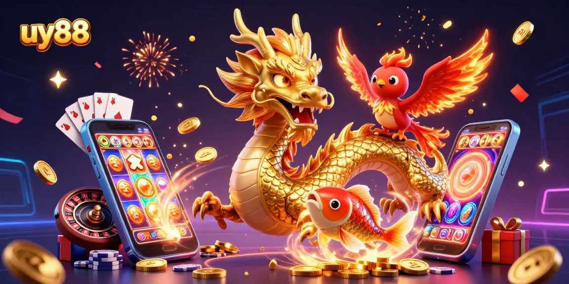Experience thrilling wins at uy88 with vibrant dragons and dynamic casino elements firing up the excitement.
