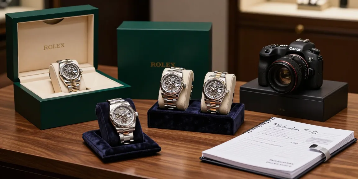 Exquisite collection of rolex super clone watches displayed luxuriously, showcasing intricate details and craftsmanship.