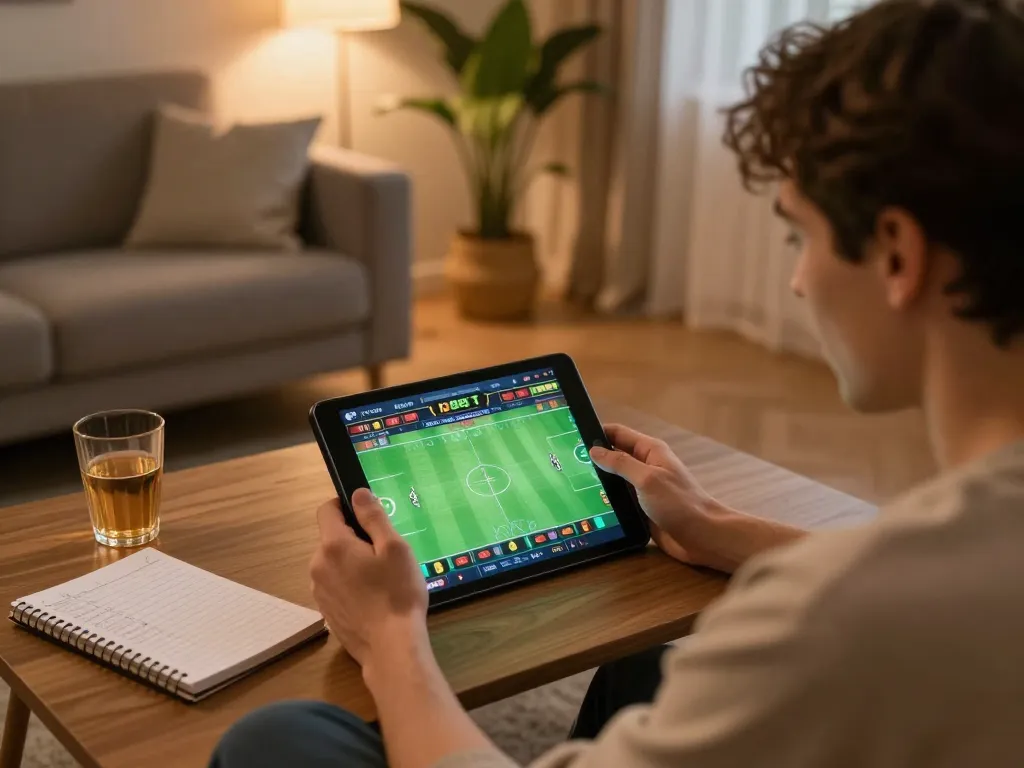 Người dùng hăng say đặt cược trên ứng dụng 12bet từ một không gian phòng khách ấm cúng.