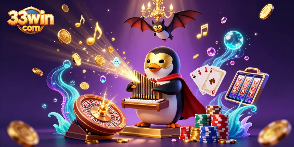 Experience thrilling rewards at 33win com as the phantom penguin plays for golden jackpots.