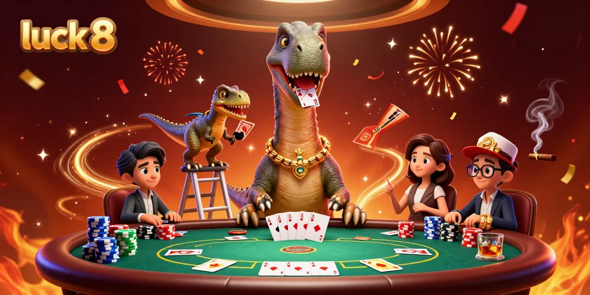Experience the thrill of luck 8 with vibrant casino action featuring unique characters and card games.