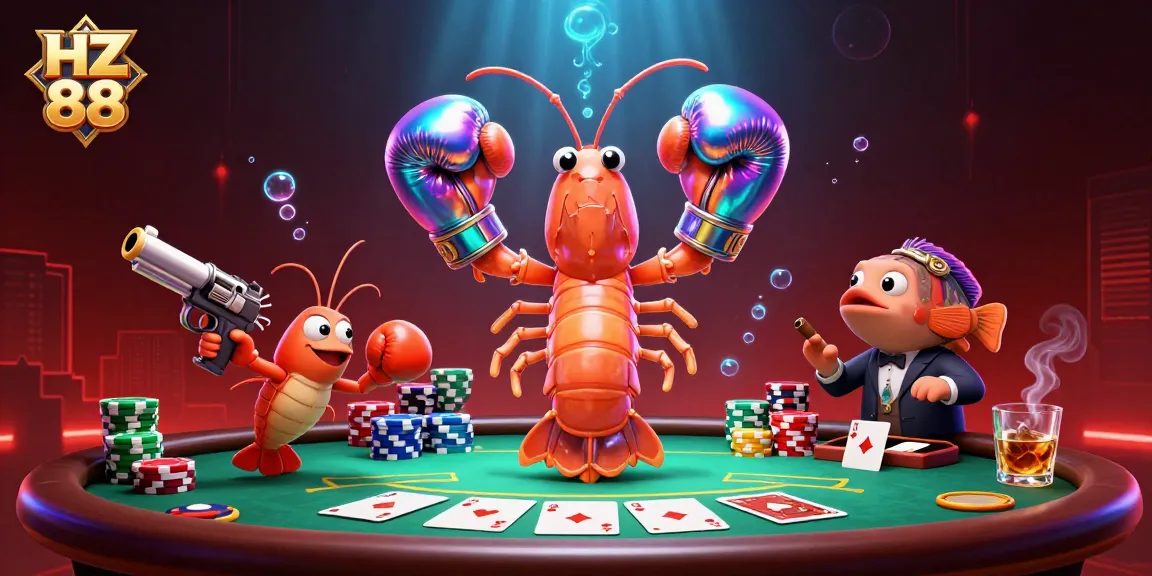 Join HZ 88 for an exciting poker night with vibrant 3D characters and dynamic casino elements!