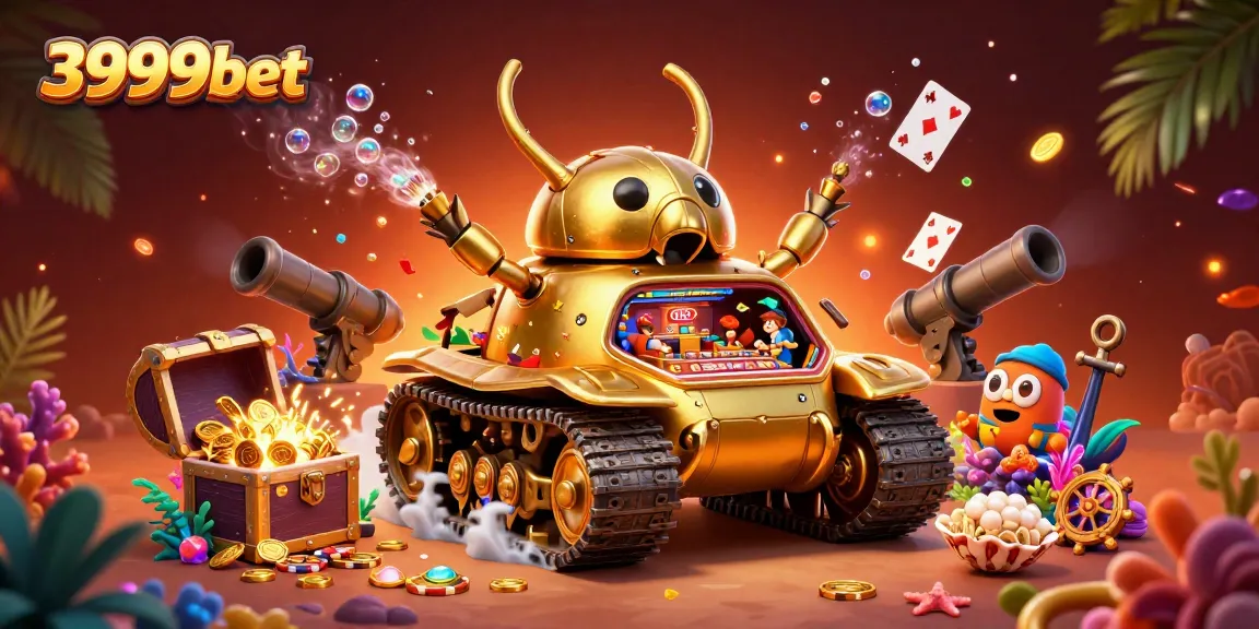 Win big at 3999bet with this dynamic 3D casino illustration featuring an imaginative beetle tank!