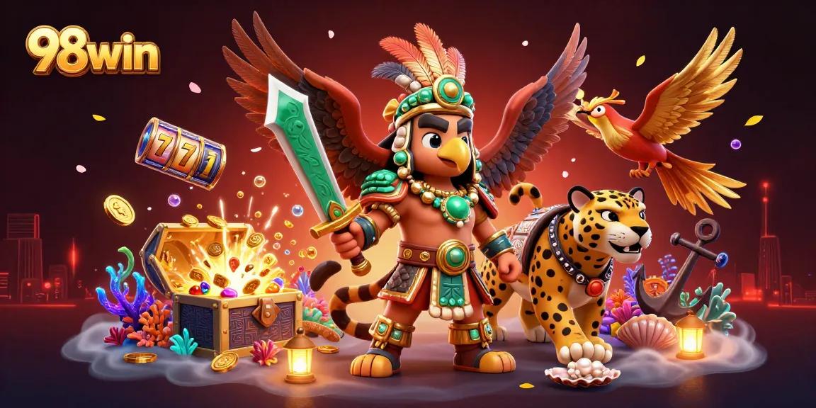 Experience thrilling 98win casino action with dynamic game elements and vibrant 3D characters.