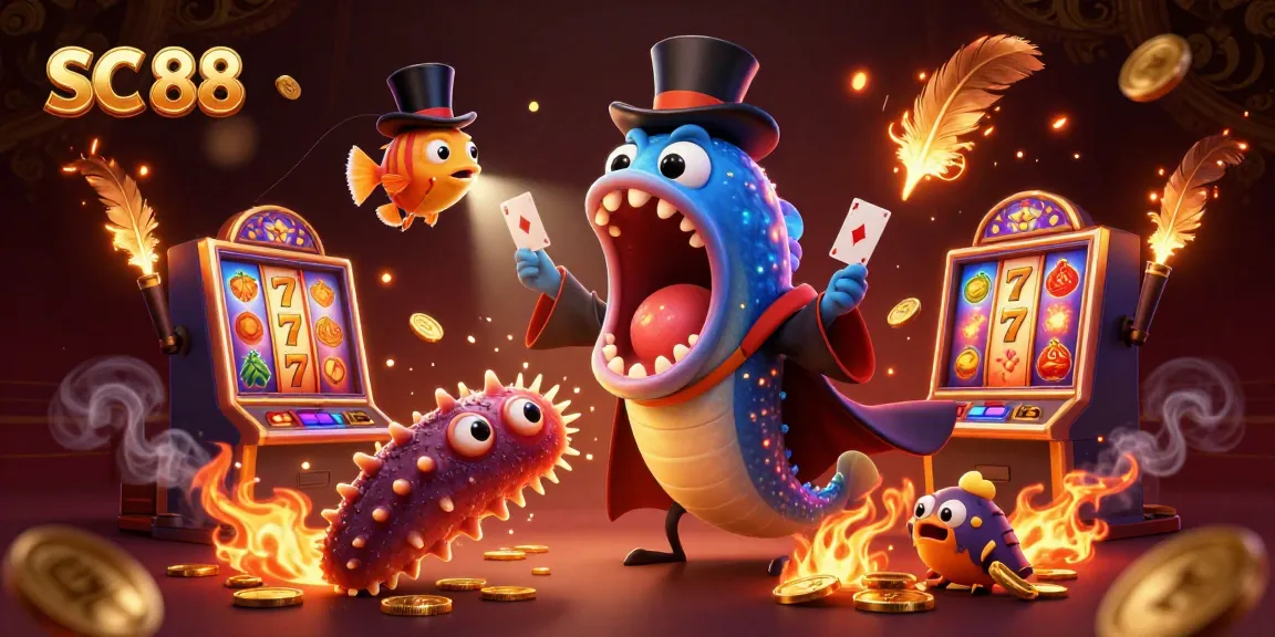 Experience thrilling SC 88 action with a magical casino scene featuring unique characters.